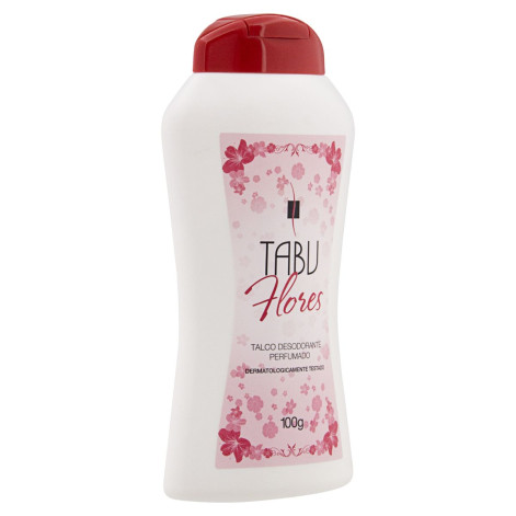 Talco Desodorante Tabu Flores 100G Talco Desodorante Tabu Flores 100G