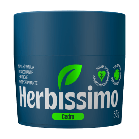 Desodorante Antitranspirante Creme Herbissimo 55G Bio Cedro Desodorante Antitranspirante Creme Herbissimo 55G Bio Cedro