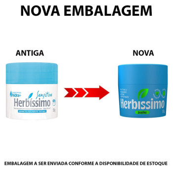 Desodorante Creme Antitranspirante Herbíssimo Sensitive 55g Desodorante Creme Antitranspirante Herbíssimo Sensitive 55g