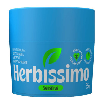 Desodorante Creme Antitranspirante Herbíssimo Sensitive 55g