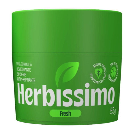Desodorante Creme Antitranspirante Herbíssimo Fresh 55g Desodorante Creme Antitranspirante Herbíssimo Fresh 55g