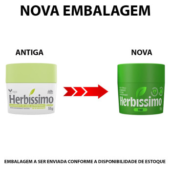 Desodorante Creme Antitranspirante Herbíssimo Fresh 55g Desodorante Creme Antitranspirante Herbíssimo Fresh 55g