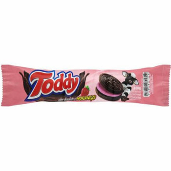 Biscoito Recheado Toddy Morango 100g Biscoito Recheado Toddy Morango 100g