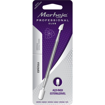 Espátula de Cutícula C03 Pro Inox Dupla Ponta Autoclavável Merheje