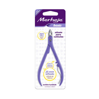 Alicate Para Cutículas Merheje Basic Lilás Alicate Para Cutículas Merheje Basic Lilás