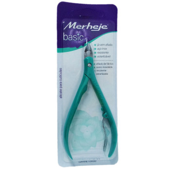 Alicate de Cutícula Merheje Basic Verde Alicate de Cutícula Merheje Basic Verde