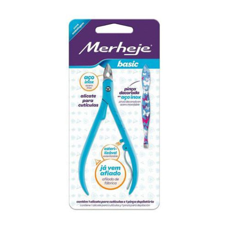 Kit Merheje Basic Alicate+Pinca Azul