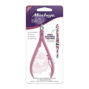 Alicate Cut Basic com Pinça Rosa Sortido Alicate Cut Basic com Pinça Rosa Sortido