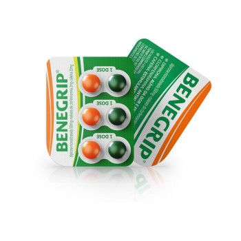 Benegrip Dipirona Monoidratada 500mg + Maleato de Clorfeniramina 2mg + Cafeína 30mg 6 comprimidos