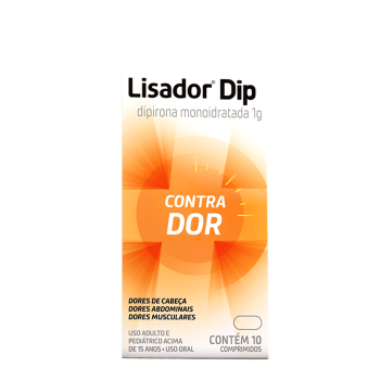 Lisador Dip Dipirona Monoidratada 1g 10 Comprimidos