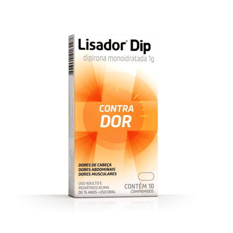 Lisador Dip Dipirona Monoidratada 1g 10 Comprimidos Lisador Dip Dipirona Monoidratada 1g 10 Comprimidos