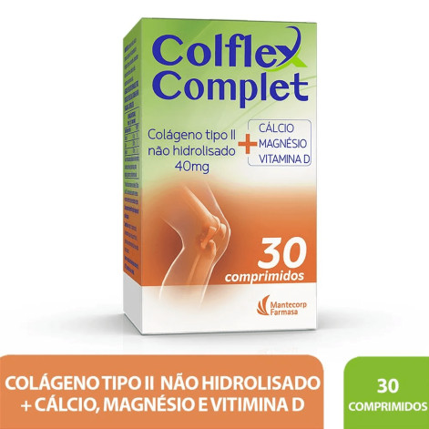 Colflex Colágeno Tipo II Complet Não Hidrolisado 30 Comprimidos