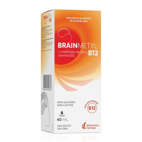 Suplemento Vitamínico Brainmetyl Vitamina B12 40ml Solução Oral Gotas