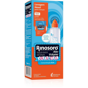 Rinosoro Alto Volume 15 Saches Pó para Solução Nasal Refil