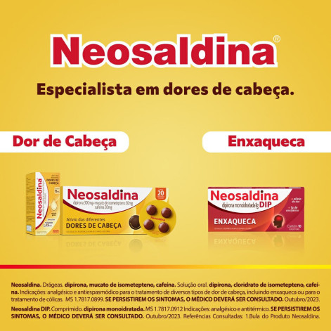 Analgésico Neosaldina Dipirona + Cafeína Gotas 15ml