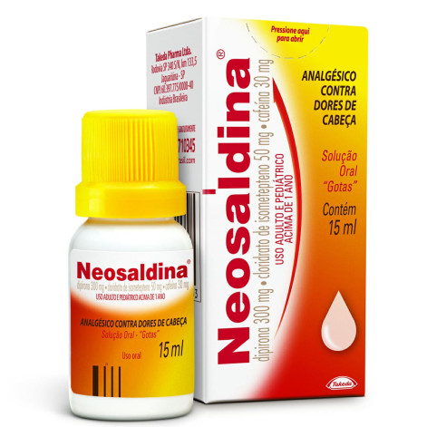 Analgésico Neosaldina Dipirona + Cafeína Gotas 15ml