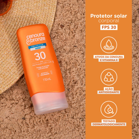 Protetor Solar Cenoura & Bronze FPS 30 110ml