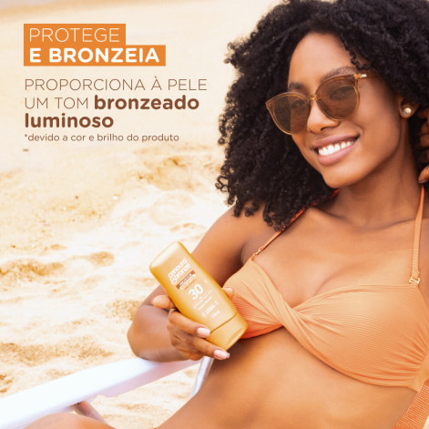Protetor Solar com Cor Cenoura e Bronze FPS 30 110ml