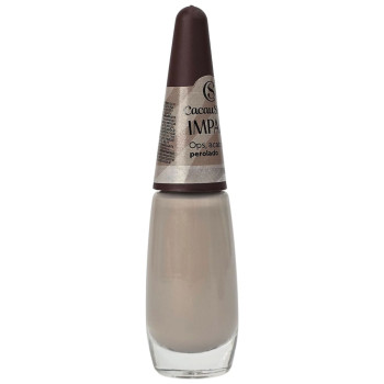 Esmalte Perolada Ops Acabou Cacau Show Blister Impala 7,5ml