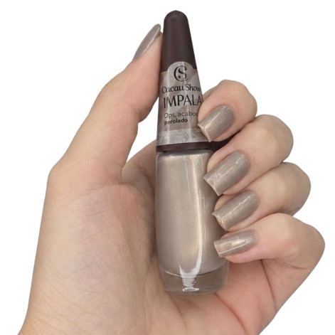 Esmalte Perolada Ops Acabou Cacau Show Blister Impala 7,5ml