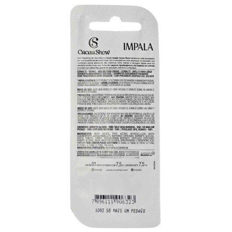 Esmalte Cremoso Só Mais Um Pedaço Cacau Show Blister Impala 7,5ml Esmalte Cremoso Só Mais Um Pedaço Cacau Show Blister Impala 7,5ml