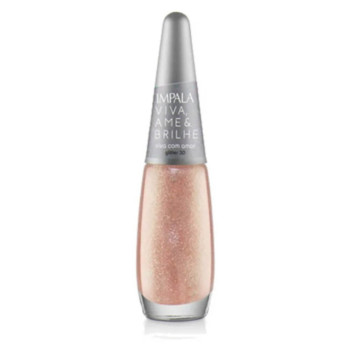 Esmalte Impala Líquido Cintilante Blíster Viva Ame Brilhe Viva com Amor 7.5ml