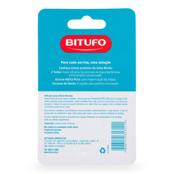 Refil Para Escova Dental Bitufo Interclean Cilíndrico 3mm 6 Unidades