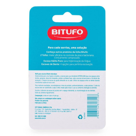 Escova Interdental Bitufo Interclean 6 Unidades Refil