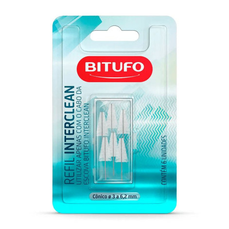 Escova Interdental Bitufo Interclean 6 Unidades Refil