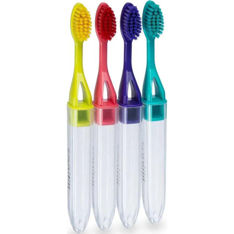 Escova Dental Sanifill Pocket Macia Cores Sortidas Escova Dental Sanifill Pocket Macia Cores Sortidas