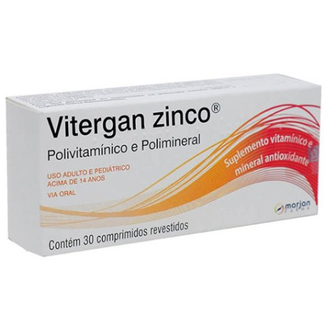 Vitergan Zinco 30 Comprimidos Marjan Vitergan Zinco 30 Comprimidos Marjan