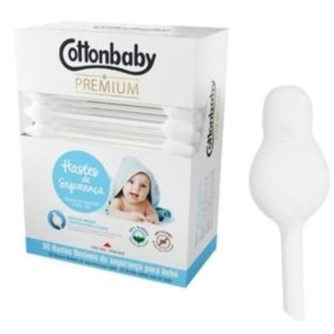 Hastes Flexíveis de Segurança Cottonbaby com 50 Unidades Hastes Flexíveis de Segurança Cottonbaby com 50 Unidades