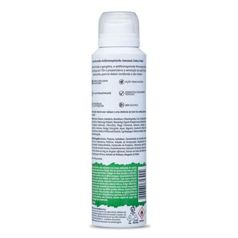 Desodorante Aerossol Monange Detox Fresh Feminino 48h Capim Limão e Gengibre 150ml Desodorante Aerossol Monange Detox Fresh Feminino 48h Capim Limão e Gengibre 150ml