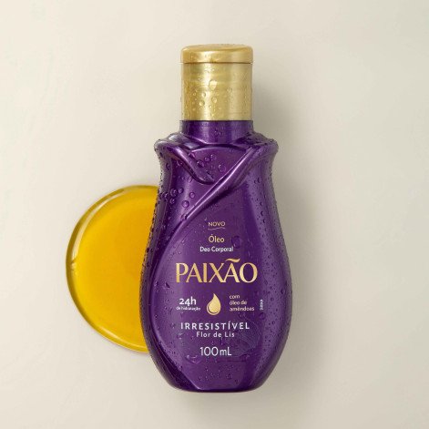 Óleo Corporal de Amêndoas Paixão Irresistível Flor de Lis 100ml .