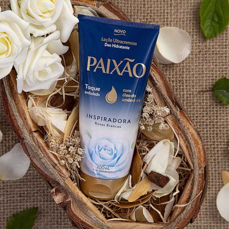 Loção Hidratante para as Mãos Paixão Inspiradora Rosas Brancas 75g