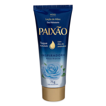 Loção Hidratante para as Mãos Paixão Inspiradora Rosas Brancas 75g
