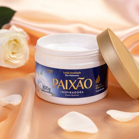 Loção Hidratante Paixão Inspiradora Rosas Brancas 300g