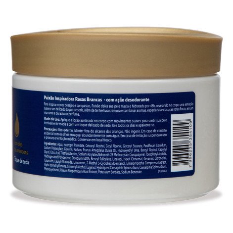 Loção Hidratante Paixão Inspiradora Rosas Brancas 300g