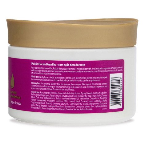 Loção Acetinada Paixão Hidratante Flor de Baunilha 300g