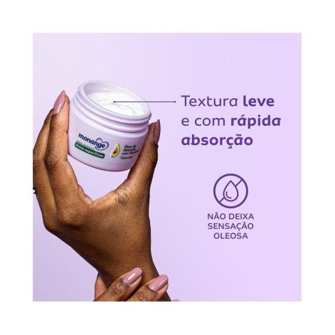 Creme Hidratante para Áreas Específicas Monange Óleo de Abacate com Vitamina E 50g Creme Hidratante para Áreas Específicas Monange Óleo de Abacate com Vitamina E 50g