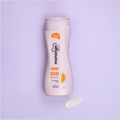 Hidratante Corporal Firmador Monange Q10 Vitamina C + E Pele Normal a Seca 400ml