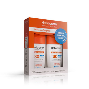 Protetor Solar Helioderm 2 Em 1 Fps 30 120ml + 120ml Especial