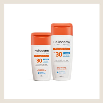 Protetor Solar Helioderm Suncare 2 em 1 FPS30 Resistente à Água 200ml