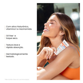 Protetor Solar Facial Helioderm 3 em 1 FPS70 Oil Free 50g