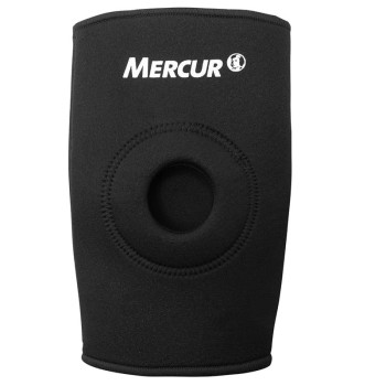 Joelheira Esporte com Orifício Reforçado Mercur - Tamanho G Joelheira Esporte C/orifício Ref. Mercur Preta Tam G - Unidade