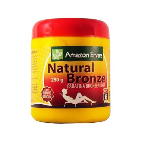 Parafina Bronzeadora Natural Bronze Amazon Ervas 250g