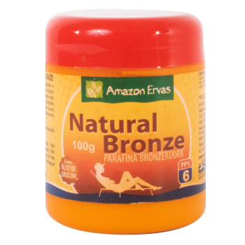 Parafina Amazon Ervas Bronzeadora Natural Bronze 100g