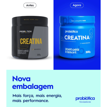 Suplemento Alimentar Creatina Probiótica Monohidratada 300g