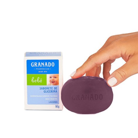 Sabonete em Barra de Glicerina Granado Infantil Bebê Lavanda 90g Sabonete em Barra de Glicerina Granado Infantil Bebê Lavanda 90g