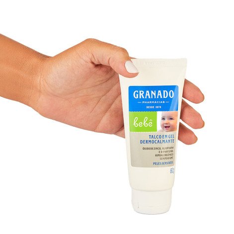 Talco em Gel Granado Bebê Dermocalmante Hipoalergênico Peles Sensíveis Sem Perfume 80g Talco em Gel Granado Bebê Dermocalmante Hipoalergênico Peles Sensíveis Sem Perfume 80g